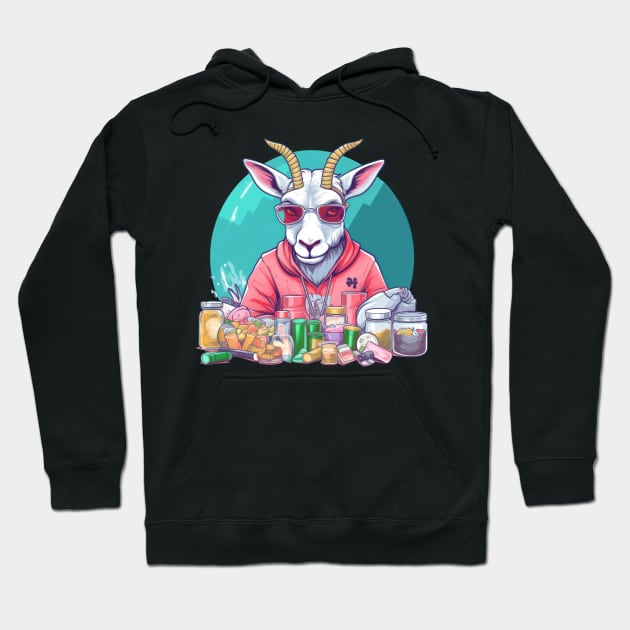 Feeling goat-tastic Hoodie by Pixel Poetry